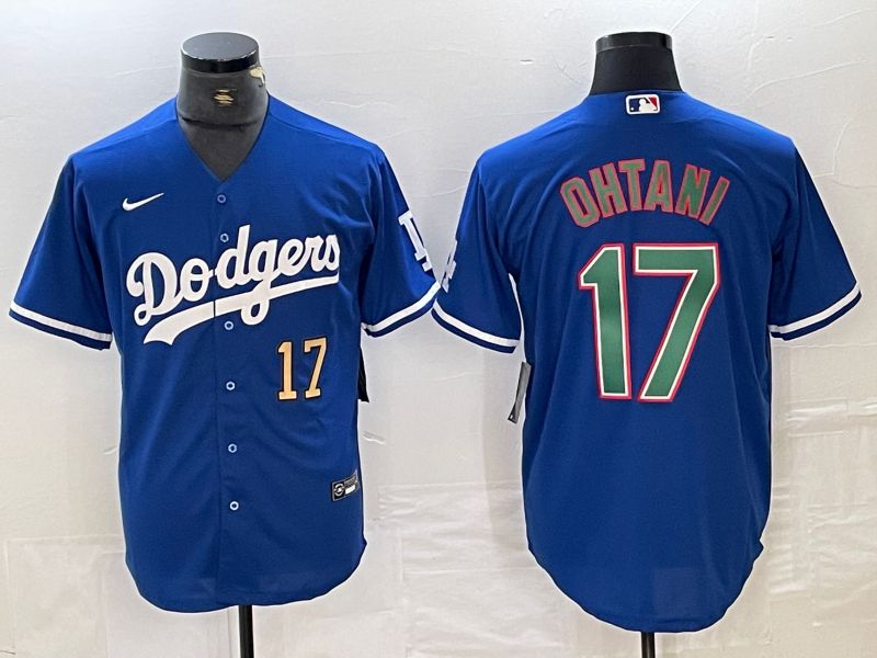 Men Los Angeles Dodgers #17 Ohtani Blue Nike Game MLB Jersey style 24->kansas city chiefs->NFL Jersey